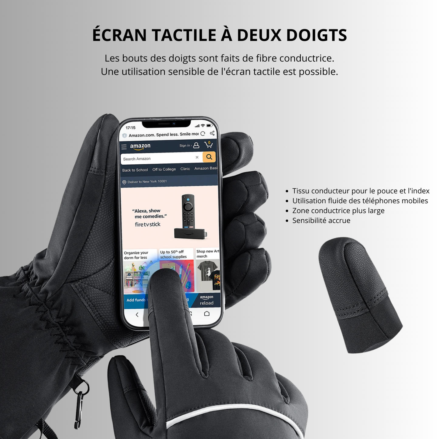 Gants Chauffants Électriques - Waterproof & Tactiles